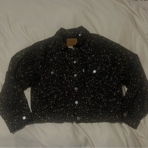 Levi's Trucker Jacket in Ditsy Floral Secret Garden Print Size M - Picture 5 of 13